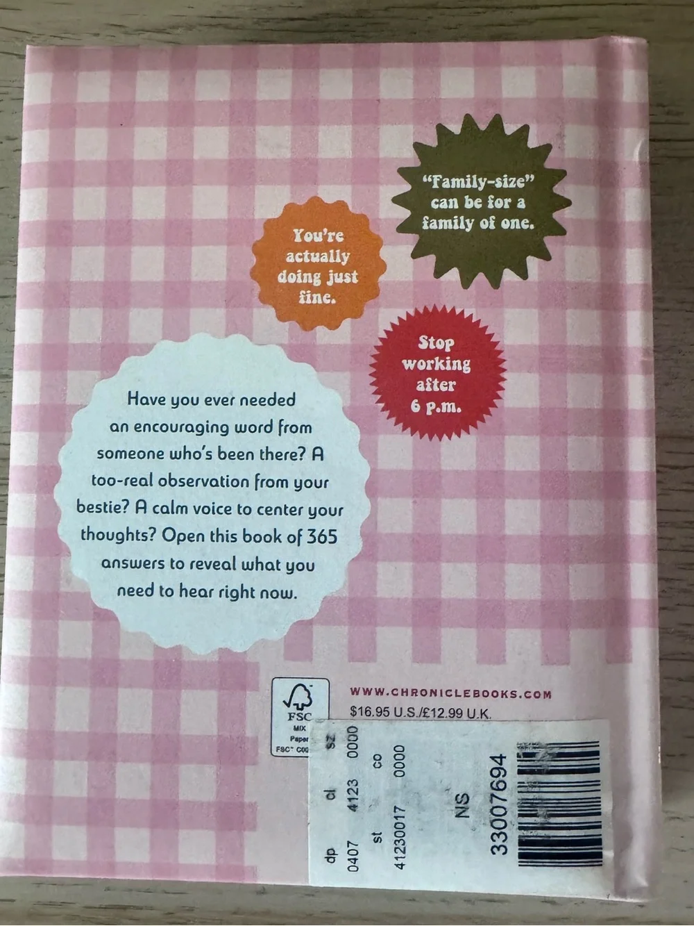 You Need to Hear This - Pink Gingham Coffee Table Book